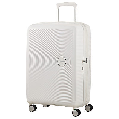 American Tourister Soundbox 4-Wheel 67cm Suitcase Pure White